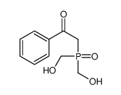 2-[bis(hydroxymethyl)phosphoryl]-1-phenylethanone结构式
