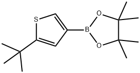 2-(tert-Butyl)thiophene-4-boronic acid pinacol ester结构式