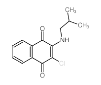 1,4-Naphthalenedione,2-chloro-3-[(2-methylpropyl)amino]-结构式