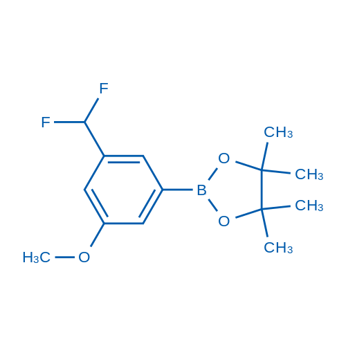 2-(3-(Difluoromethyl)-5-methoxyphenyl)-4,4,5,5-tetramethyl-1,3,2-dioxaborolane structure