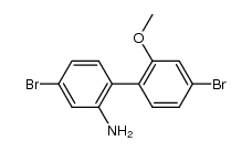 2-methoxy-2'-amino-4,4'-dibromobiphenyl结构式