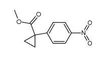 1-(4-nitro-phenyl)-cyclopropanecarboxylic acid methyl ester structure