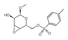 methyl 3,4-anhydro-6-O-p-tolylsulfonyl-α-D-galactopyranoside结构式