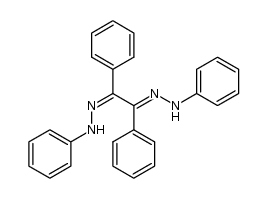 1,2-diphenyl-1,2-ethanedione-bisphenylhydrazone (benzil phenylosazone)结构式