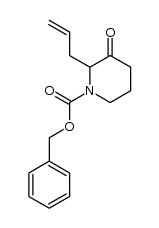 Benzyl 2-allyl-3-oxo-1-piperidinecarboxylate Structure