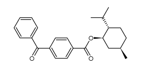 menthyl p-benzoylbenzoate结构式