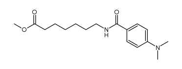 methyl 7-(4-dimethylaminobenzoyl)aminoheptanoate结构式
