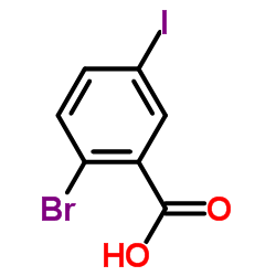2-Bromo-5-iodobenzoic acid Structure