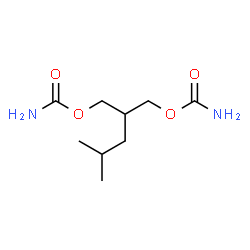 Dicarbamic acid 2-isobutyltrimethylene ester structure