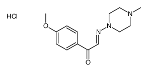 (2E)-1-(4-methoxyphenyl)-2-(4-methylpiperazin-1-ium-1-yl)iminoethanone,chloride结构式