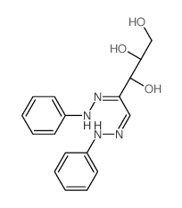 threo-Pentos-2-ulose,bis(phenylhydrazone) (9CI) structure