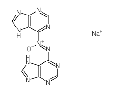 Purine, 6,6'-azoxydi-,disodium salt (8CI) Structure