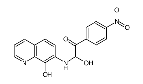 2-hydroxy-2-[(8-hydroxyquinolin-7-yl)amino]-1-(4-nitrophenyl)ethanone结构式