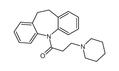 10,11-Dihydro-5-(3-piperidinopropionyl)-5H-dibenz[b,f]azepine Structure