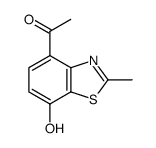 Ketone, 7-hydroxy-2-methyl-4-benzothiazolyl methyl (8CI) Structure