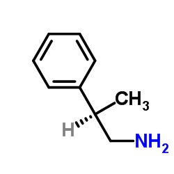 (R)-(+)-β-甲基苯乙胺结构式