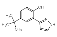 3-(2-HYDROXY-5-TERT-BUTYLPHENYL)PYRAZOLE结构式