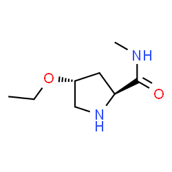 2-Pyrrolidinecarboxamide,4-ethoxy-N-methyl-,(2S,4R)-(9CI)结构式
