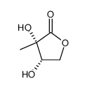 (+)-(2S,3S)-2,3-dihydroxy-2-methyl-γ-butyrolactone结构式