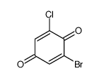 2-bromo-6-chlorocyclohexa-2,5-diene-1,4-dione结构式