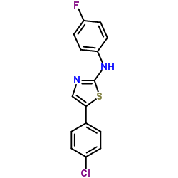5-(4-Chlorophenyl)-N-(4-fluorophenyl)-1,3-thiazol-2-amine Structure
