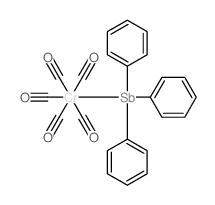 carbon monoxide,chromium,triphenylstibane Structure