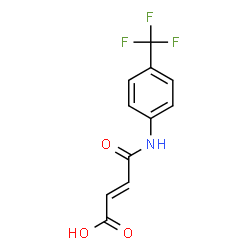 (E)-4-oxo-4-((4-(trifluoromethyl)phenyl)amino)but-2-enoic acid结构式