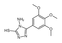 4-amino-3-(3,4,5-trimethoxyphenyl)-1H-1,2,4-triazole-5(4H)-thione Structure