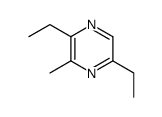 2,5-diethyl-3-methyl pyrazine结构式