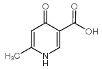 6-Methyl-4-oxo-1,4-dihydropyridine-3-carboxylic acid Structure