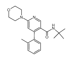 N-TERT-BUTYL-6-MORPHOLIN-4-YL-4-O-TOLYL-NICOTINAMIDE Structure