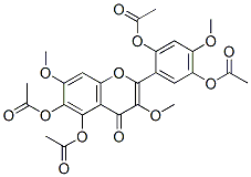 2',5,5',6-Tetrakis(acetyloxy)-3,4',7-trimethoxyflavone结构式