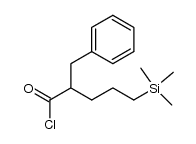 2-benzyl-5-(trimethylsilyl)pentanoyl chloride结构式