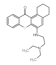 12H-Benzo[a]thioxanthen-12-one,6-[[2-(diethylamino)ethyl]amino]-1,2,3,4-tetrahydro-结构式