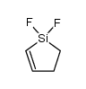 1,1-difluoro-1-sila-2-cyclopentene Structure
