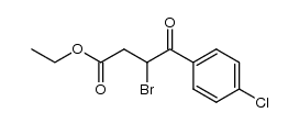 3-bromo-4-(4-chloro-phenyl)-4-oxo-butyric acid ethyl ester结构式