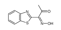 1,2-Propanedione,1-(2-benzothiazolyl)-,1-oxime(9CI) Structure