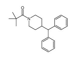 1-(4-benzhydrylpiperidin-1-yl)-2,2-dimethylpropan-1-one结构式