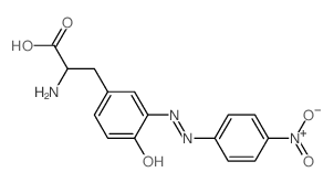 L-Tyrosine,3-[(4-nitrophenyl)azo]- (9CI)结构式