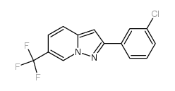 2-(3-chlorophenyl)-6-(trifluoromethyl)pyrazolo[1,5-a]pyridine structure