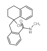 2-[(1-hydroxytetralin-1-yl)methyl]-N-methyl-benzamide结构式