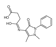 4-[(1,5-dimethyl-3-oxo-2-phenyl-2,3-dihydro-1H-pyrazol-4-yl)amino]-4-oxobutanoic acid structure