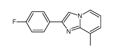 2-(4-Fluorophenyl)-8-methylimidazo[1,2-a]pyridine structure