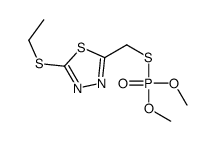 2-(dimethoxyphosphorylsulfanylmethyl)-5-ethylsulfanyl-1,3,4-thiadiazol e结构式