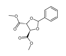 DIMETHYL 2,3-O-BENZYLIDENE-D-TARTRATE structure