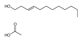 acetic acid,dodec-3-en-1-ol Structure