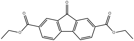 9H-Fluorene-2,7-dicarboxylic acid, 9-oxo-, diethyl ester结构式