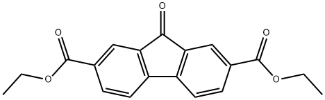 9H-Fluorene-2,7-dicarboxylic acid, 9-oxo-, diethyl ester structure