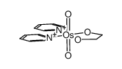 Ethane-1,2-diolato)dioxobis(pyridine)Osmium(VI)结构式