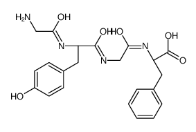 (2S)-2-[[2-[[(2S)-2-[(2-aminoacetyl)amino]-3-(4-hydroxyphenyl)propanoyl]amino]acetyl]amino]-3-phenylpropanoic acid结构式